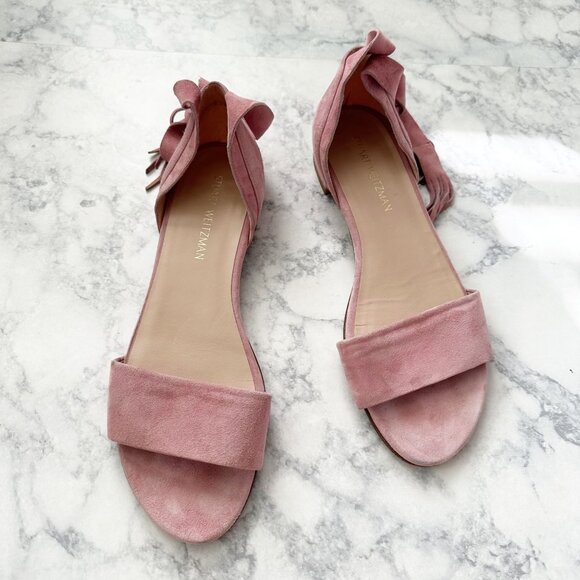 Stuart Weitzman Corbata Sandal in Pink - Picture 2 of 12